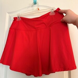 Amazon Red Mini Skirt